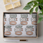 Boo Ghost Orange Green Niedlich White Halloween Seidenpapier (Geschenk)