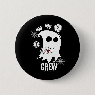 Boo Ghost Paramedic Crew Kostüm Niedlich Easy Hall Button