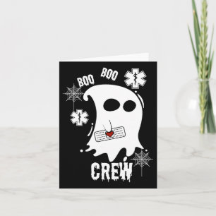 Boo Ghost Paramedic Crew Kostüm Niedlich Easy Hall Karte