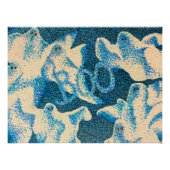 Boo! Ghost Pointillism Halloween Print Poster (Vorderseite)