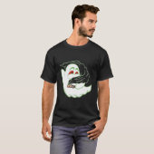 Boo Ghost Smoking Weed Thc Happy Halloweed Hallowe T-Shirt (Vorne ganz)