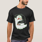 Boo Ghost Srauking Weed Thc Happy Halloweed Hallow T-Shirt (Vorderseite)