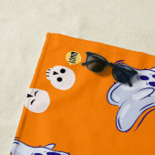 Boo Ghost UK 31 Spooky USA Skull Oktober Halloween Strandtuch (Beispiel)