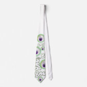 BOO Ghosting Halloween Floating Lila Eyeball Krawatte (Vorderseite)