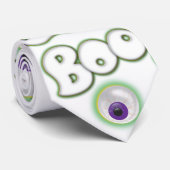 BOO Ghosting Halloween Floating Lila Eyeball Krawatte (Gerollt)