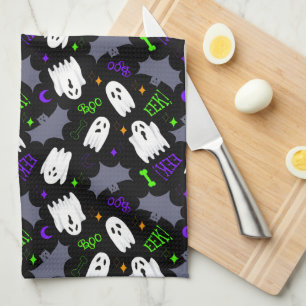 Boo Ghosts Halloween Geschirrtuch