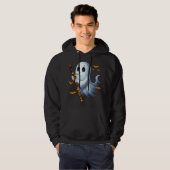 Boo Ghoul Playing Bassoon Halloween Musical Instru Hoodie (Vorne ganz)