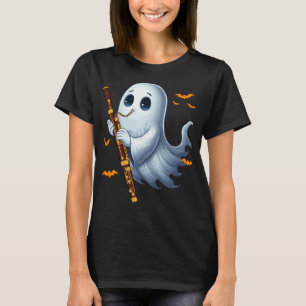 Boo Ghoul spielt Fagott Halloween Musikinstrument T-Shirt