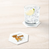 Boo Giraffe Halloween Costume Giraffe Lover Spooky Untersetzer (Vor Ort)