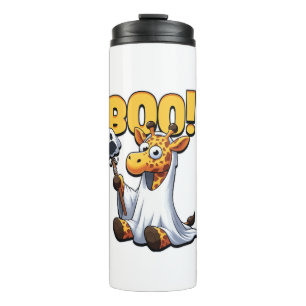 Boo Giraffe Halloween Ghost Giraffe _1 Thermosbecher