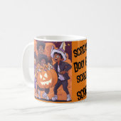 "Boo! Gott! Schrei! Halloween Kaffeetasse (Vorderseite Links)