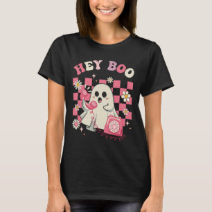 Boo Groovy Niedlich Ghost Funny Halloween Frauen K T-Shirt