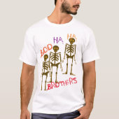 Boo Ha Halloween Shirt - Skeleton Brothers T-Shirt (Vorderseite)