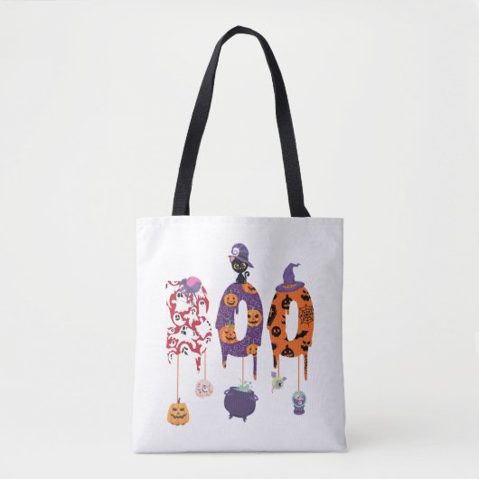 Boo! Halloween Apparel Halloween Tasche (Vorderseite)