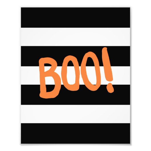 Boo! | Halloween Art Print Fotodruck (Vorne)