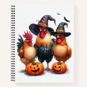 BOO Halloween auf dem Bauernhof Notizblock