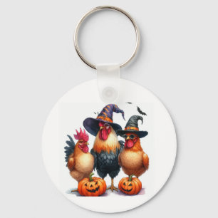 BOO Halloween auf dem Bauernhof Schlüsselanhänger