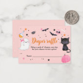 Boo Halloween Baby Shower Windschutzscheibe Mitteilungskarte (Vorderseite/Rückseite Beispiel)