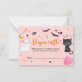 Boo Halloween Baby Shower Windschutzscheibe Mitteilungskarte (Vorderseite)