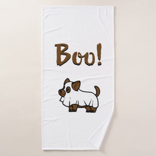 Boo Halloween Badehandtuch (Badehandtuch)
