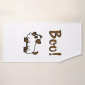 Boo Halloween Badehandtuch (Badehandtuch)