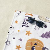 Boo Halloween Beach Towel – Cute Ghost & Pumpkin Strandtuch (Beispiel)
