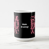 Boo Halloween Brustkrebs-Bewusstsein Pink Ribbon Kaffeetasse (Mittel)