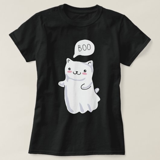 Boo Halloween Cat Kostümgeschenk - Boo Funny Cat G T-Shirt (Design vorne)