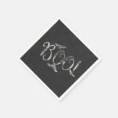 BOO! Halloween Chalkboard Chalk Holiday Party Serviette (Ecke)