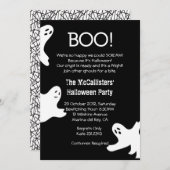 BOO! Halloween Costume Fun Party lädt ein Einladung (Vorne/Hinten)