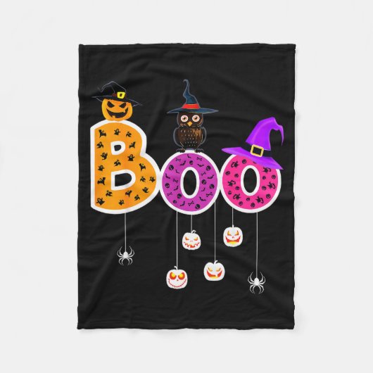 Boo Halloween Costume Sders Ghosts Pumkin &amp; Wi Fleecedecke (Vorderseite)