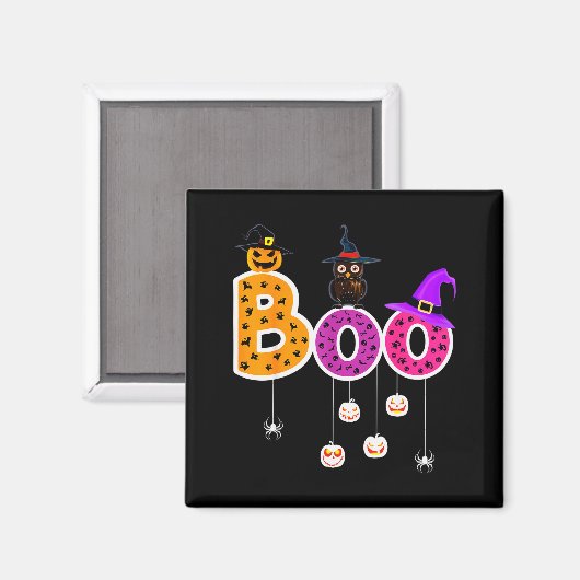 Boo Halloween Costume Sders Ghosts Pumkin &amp; Wi Magnet (Vorderseite/Rückseite)