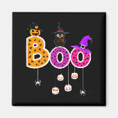 Boo Halloween Costume Sders Ghosts Pumkin & Wi Magnet (Vorne)