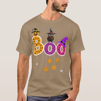 Boo Halloween Costume Spiders, Ghosts, Pumkin & Wi T-Shirt