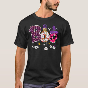 Boo Halloween Costume Spiders Ghosts Pumkin & Witc T-Shirt