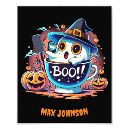 Boo! Halloween - Creepin' It Real Orange Black Fotodruck