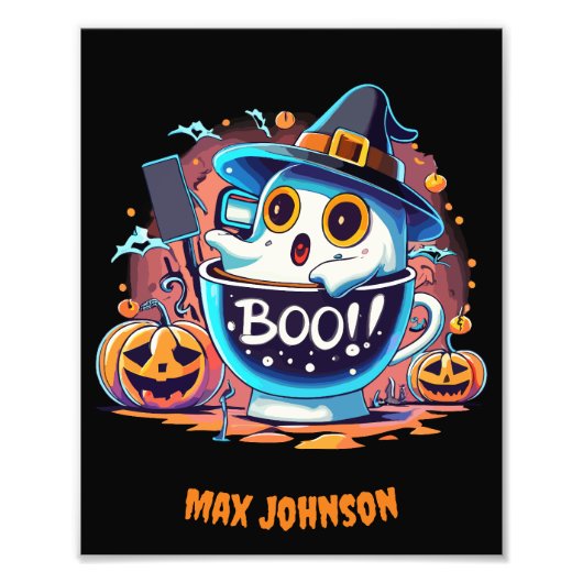 Boo! Halloween - Creepin' It Real Orange Black Fotodruck (Vorne)