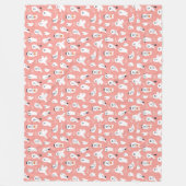 Boo Halloween Cute Ghosts  Fleecedecke (Vorderseite)