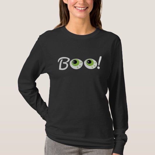 BOO Halloween Design T - Shirt (Vorderseite)