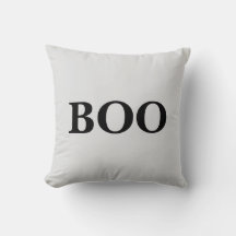 Boo Halloween Einfaches Wurfkissen