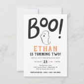 Boo! Halloween Einladung (Vorderseite)