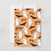 Boo! Halloween Einladung (Rückseite)