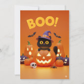 BOO! Halloween-Einladungskarte Einladung (Vorderseite)