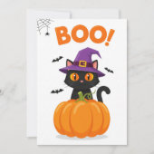 BOO! Halloween-Einladungskarte Einladung (Vorderseite)