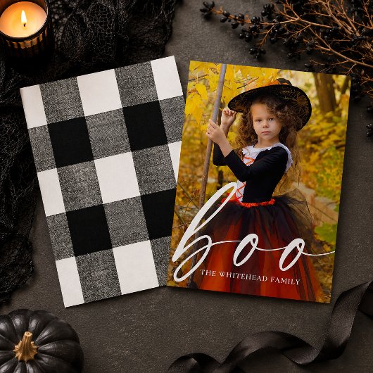 Boo Halloween Feiertagskarte