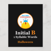 BOO Halloween Flashcard (Rückseite)