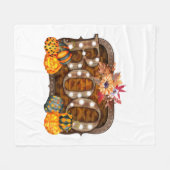 Boo Halloween Fleecedecke (Vorderseite (Horizontal))