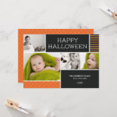 BOO! | HALLOWEEN FOTOKARTEN KARTE (Vorderseite/Rückseite Beispiel)