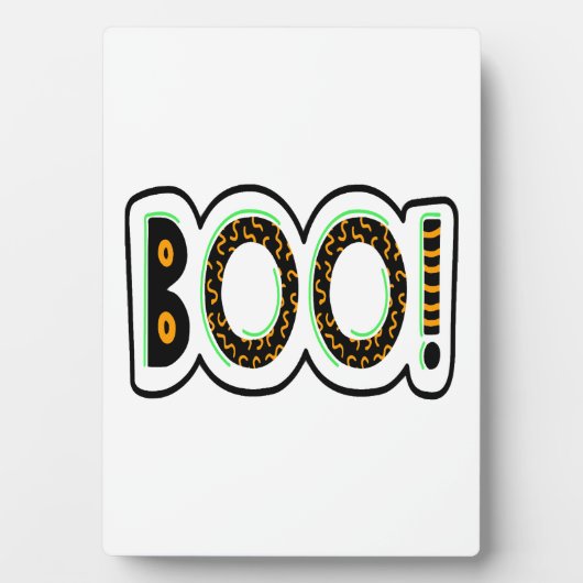 BOO Halloween                          Fotoplatte (Vorderseite)