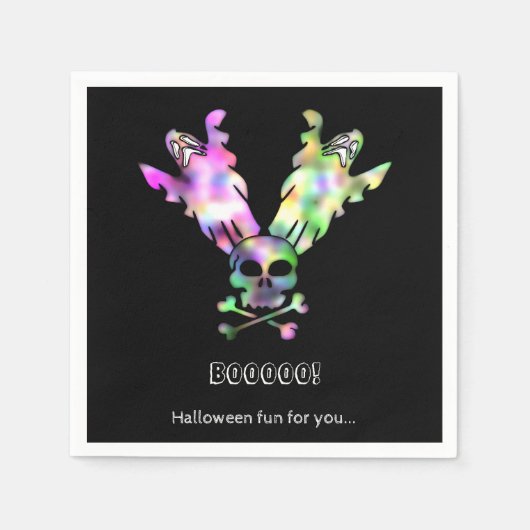 Boo! Halloween Fun Paper Napkins Serviette (Vorderseite)
